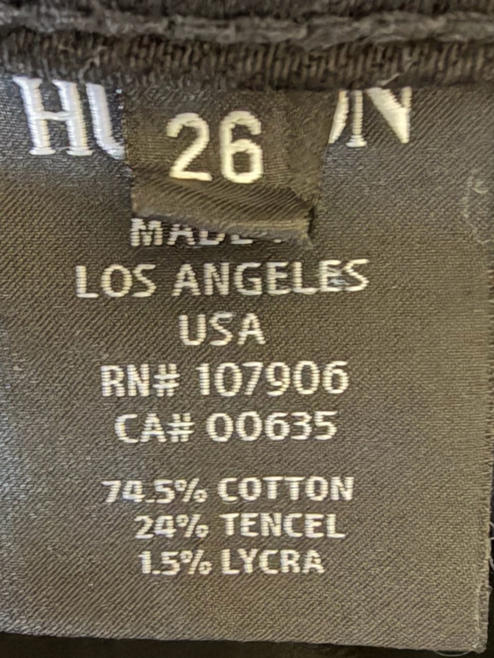 Hudson Women’s Beth Mid-Rise Baby Bootcut Jeans in Black Size 26 - Picture 8 of 9